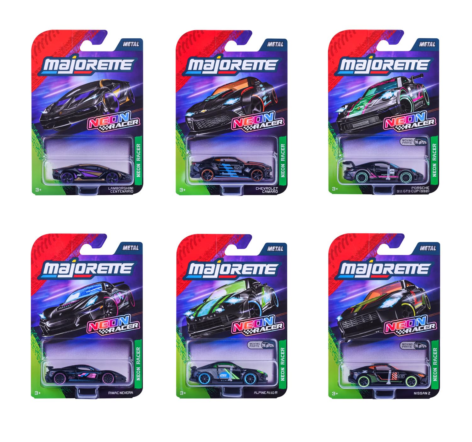 majorette-neon-racer-premium-cars-metallauto-1-64-mit-neon-design-1-von-6-modell image 7