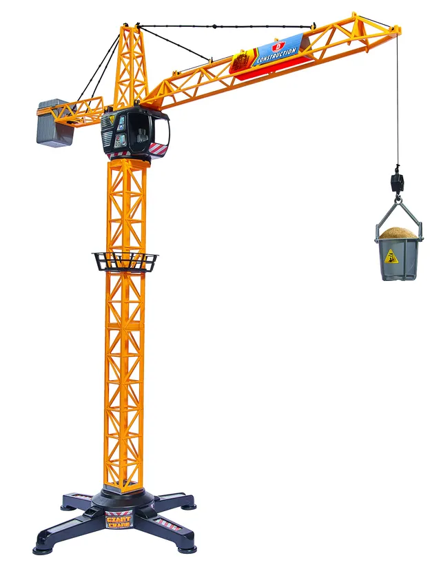 dickie-toys-giant-crane-baustellenkran-100-cm-ferngesteuert-mit-tonne-und-lasten image 1