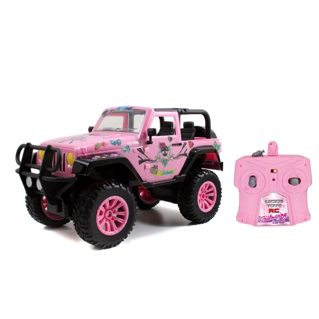 dickie-toys-rc-jeep-wrangler-pink-drivez-ferngesteuerter-gel-ndewagen-1-16-2-4-g image 1