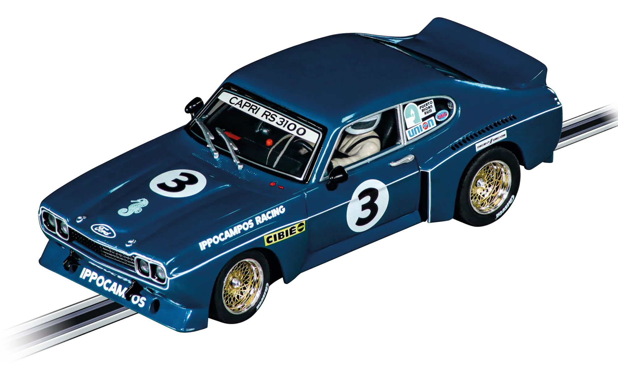 carrera-rc-ford-capri-rs-3100-ippocampos-racing-no-3-slotcar image 1