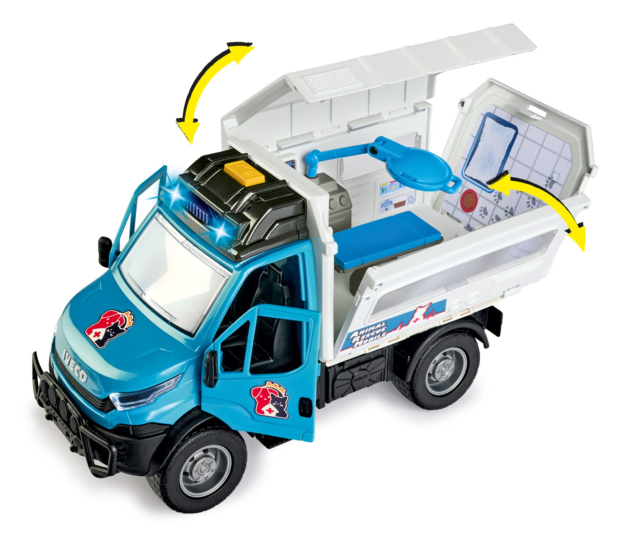 dickie-toys-animal-rescue-tierarzt-fahrzeug-iveco-lkw-spielzeugauto image 3