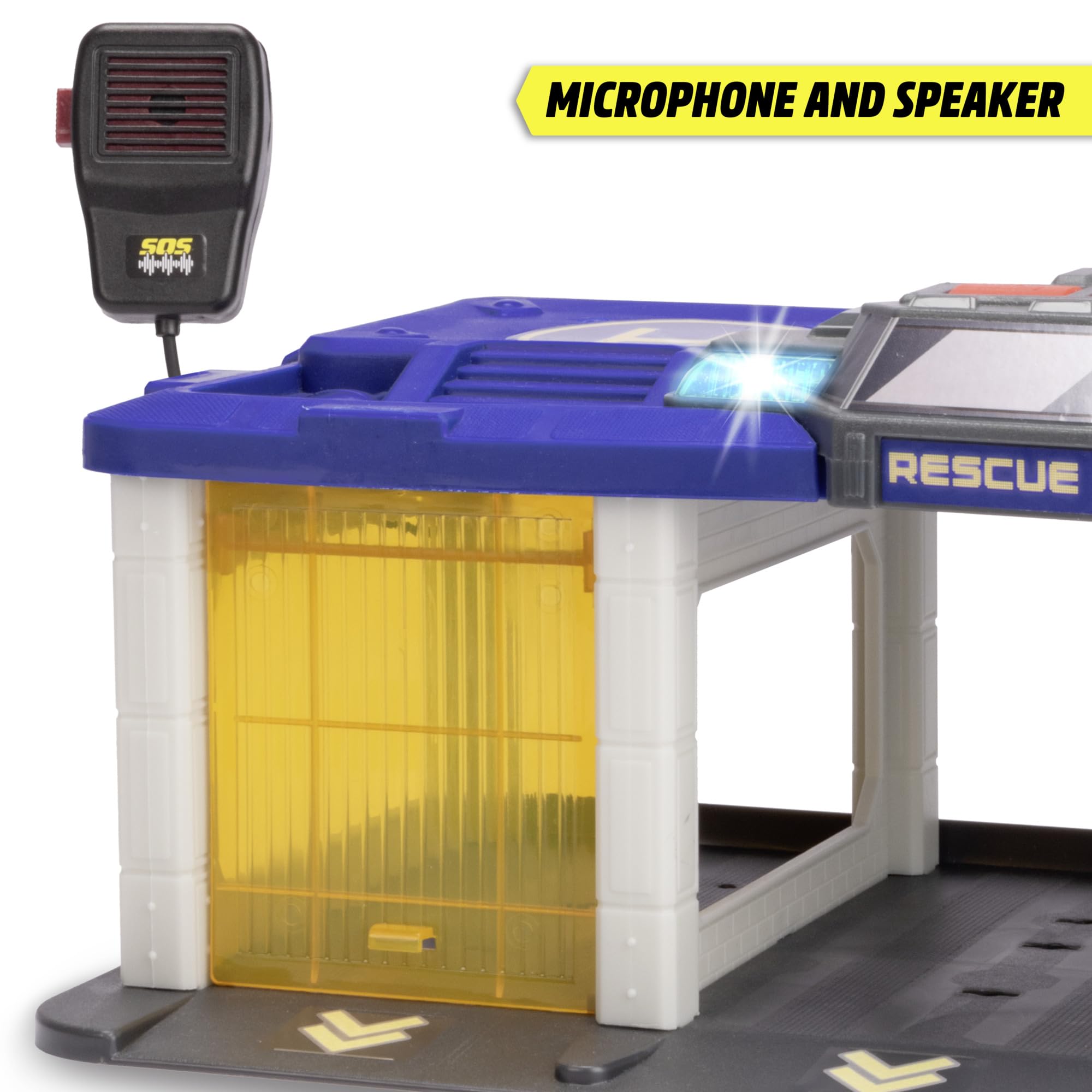 dickie-toys-rescue-auto-station-31x22cm-mit-polizei-und-feuerwehrauto image 4