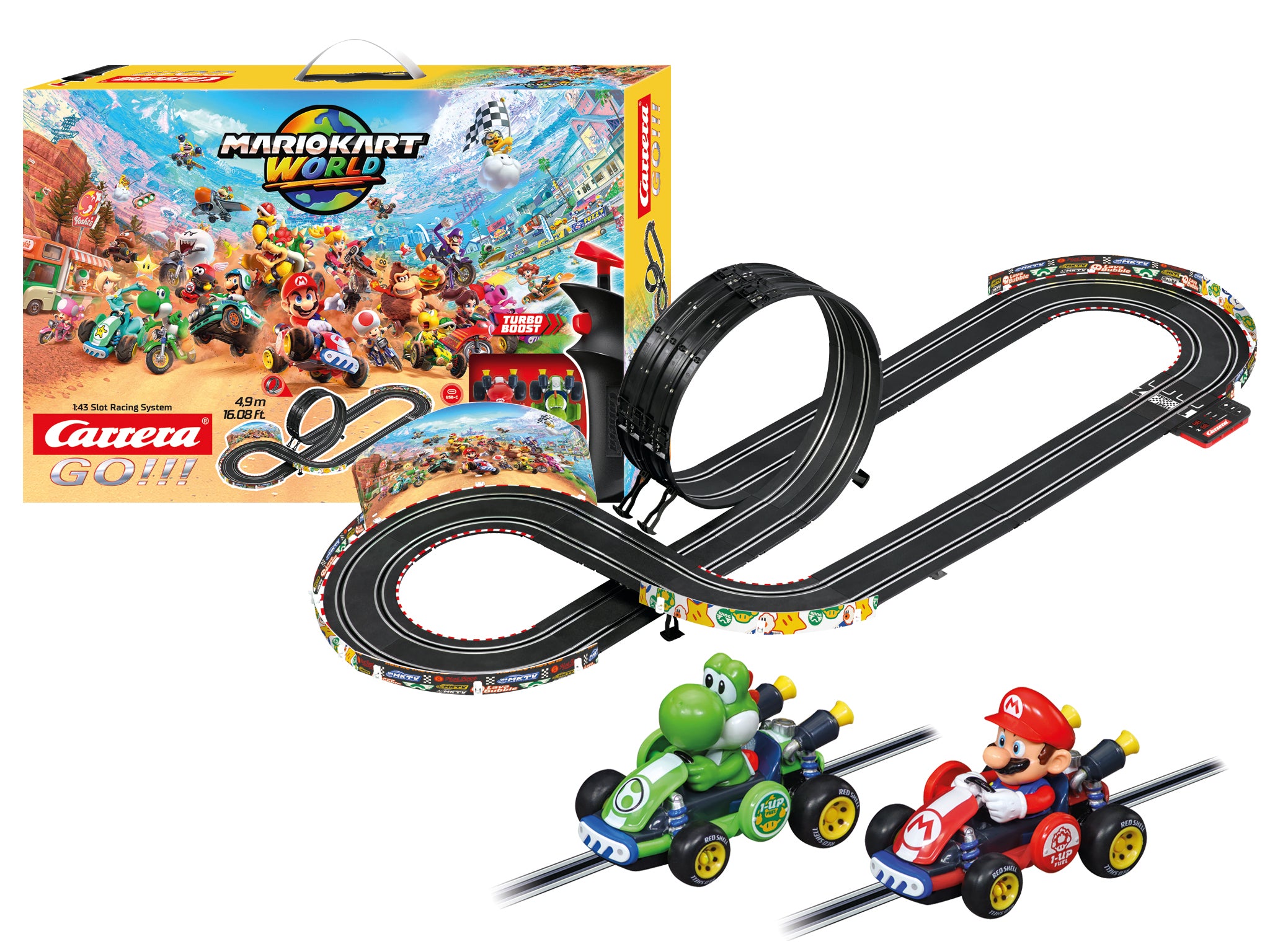 carrera-rc-mario-kart-world-rennbahn-set-1-43-mit-looping-4-9-m image 1
