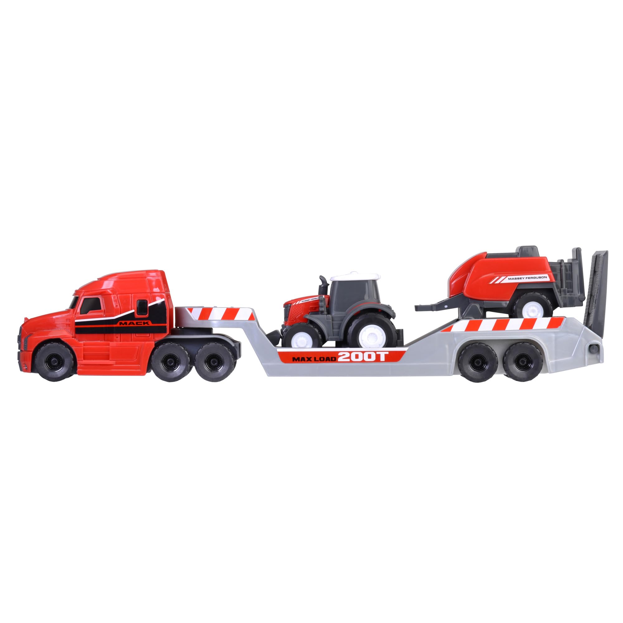 dickie-toys-massey-ferguson-bauernhof-3er-set-mack-truck-traktor-ballenpresse image 3