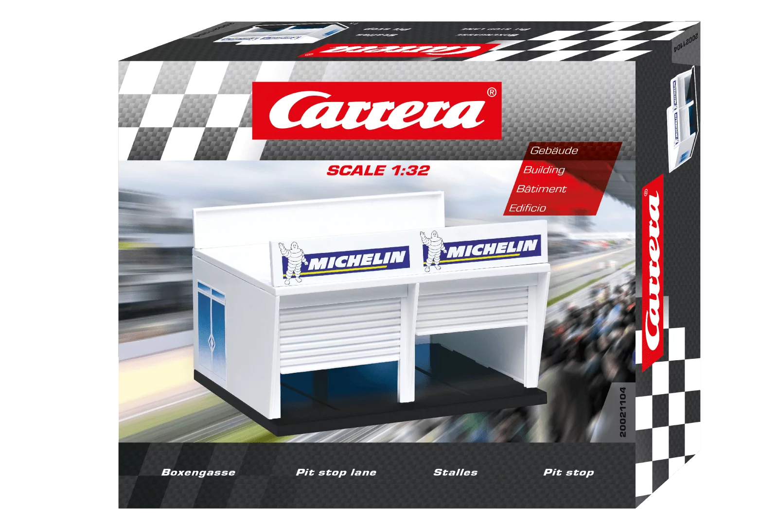 carrera-digital-132-boxengasse-pit-lane-doppelgarage-bausatz image 2
