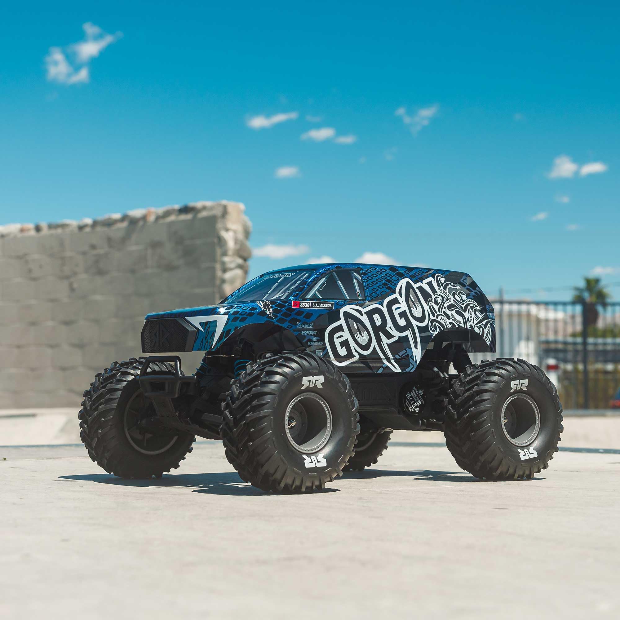 arrma-1-10-gorgon-223s-2wd-brushless-monster-truck-rtr-blau-schwarz image 8