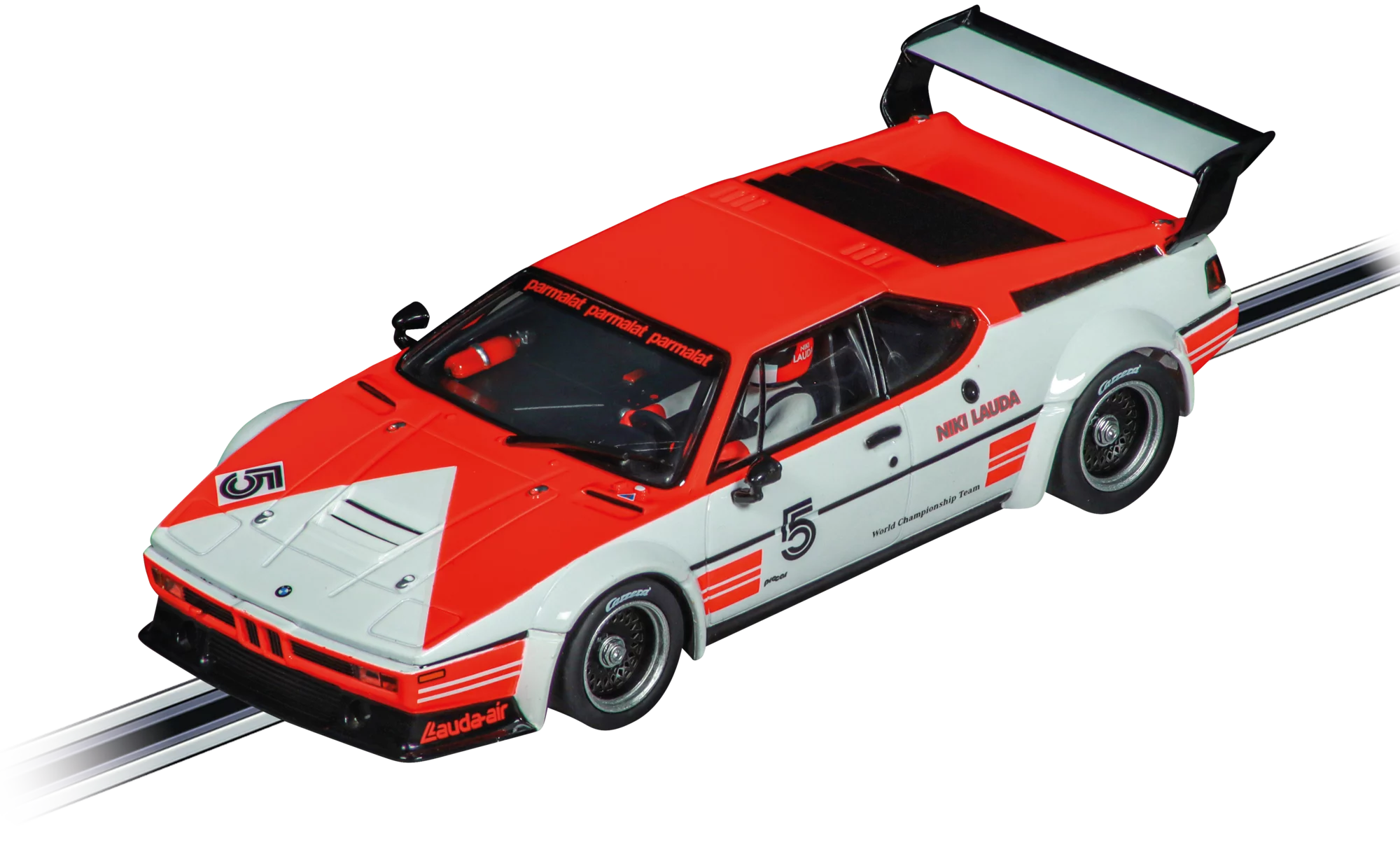 carrera-rc-bmw-m1-procar-niki-lauda-no-5-hockenheim-1980-slotcar-evolution-1-32 image 1