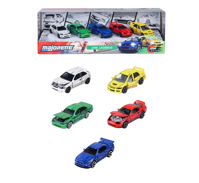 majorette-jdm-legends-giftpack-5-autos-1-64-7-5cm-metall image 1