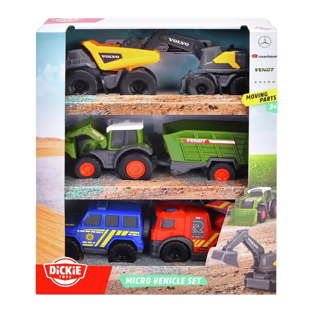 dickie-toys-micro-vehicle-5er-set-spielzeugautos-ca-8-cm image 1