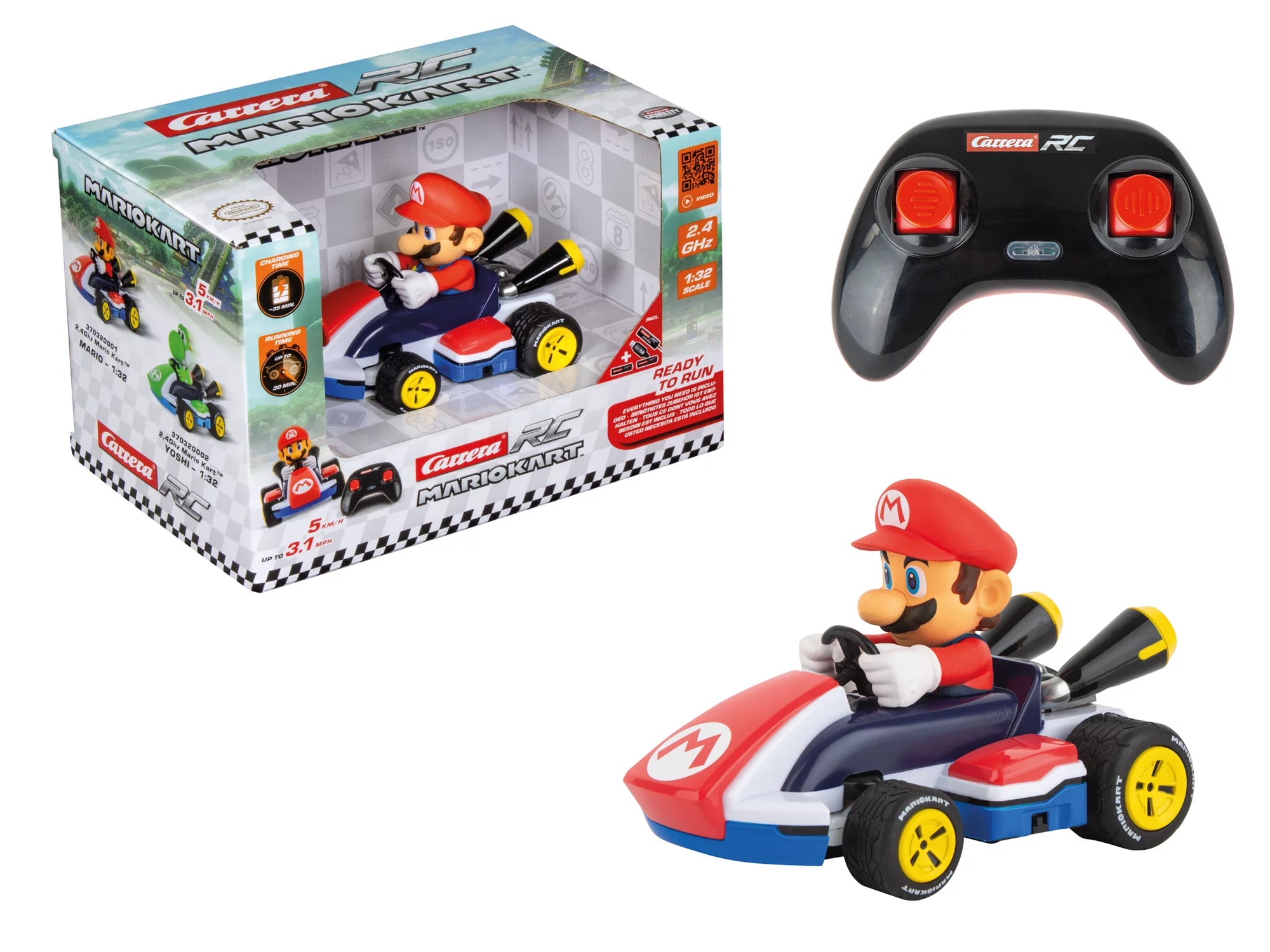carrera-rc-2-4ghz-mario-kart-race-kart-1-32-mario image 3