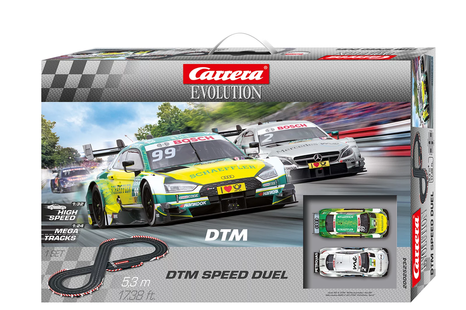 carrera-rc-dtm-speed-duel-slotcar-rennbahn-set-mercedes-amg-c-63-dtm-vs-audi-rs- image 1