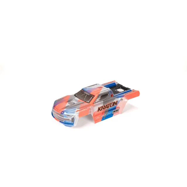 arrma-kraton-6s-blx-v6-karosserie-1-8-blau-orange-lackiert image 1