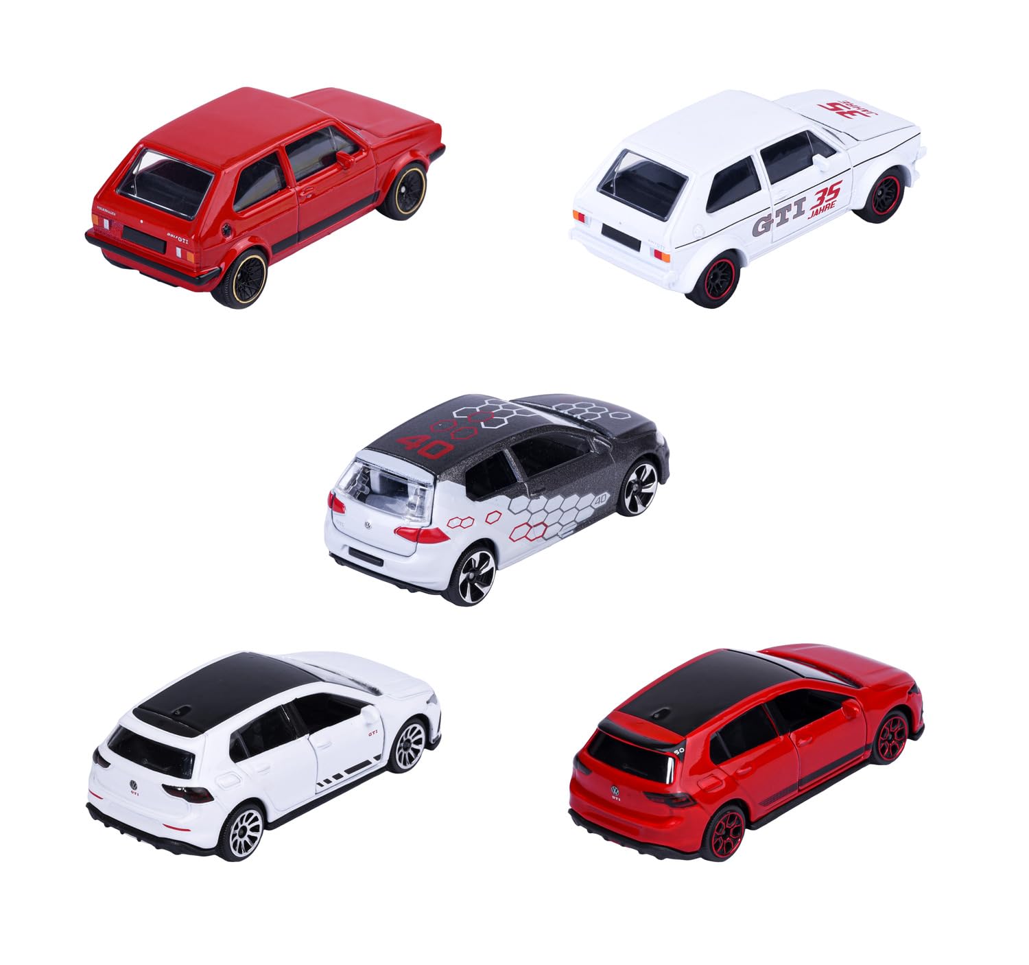 majorette-volkswagen-golf-gti-geschenkpack-5-st-ck-metall-1-64-jubil-ums-set image 3