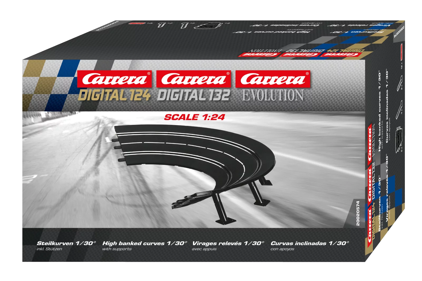 carrera-rc-steilkurve-1-30-6-180-mit-st-tzen-digital-124-132-evolution image 2