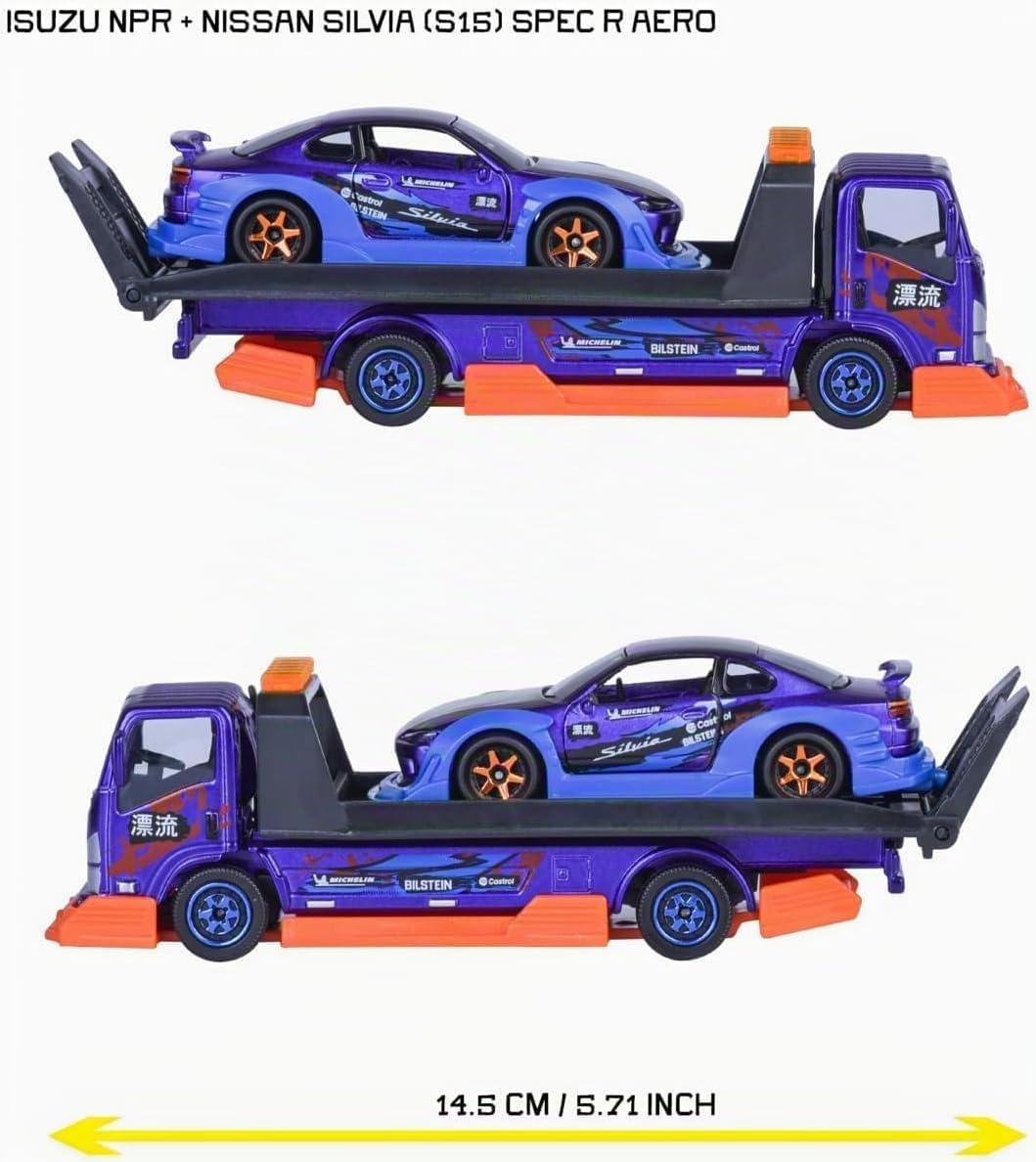 majorette-jdm-legends-transporter-2er-set-isuzu-npr-lkw-jdm-auto-13-cm image 3