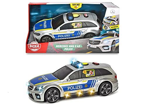 dickie-toys-mercedes-amg-e43-polizeiauto-30-cm-motorisiert-mit-hund-licht-und-si image 6