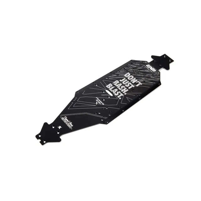 arrma-aluminium-chassis-cnc-7075-t6-lwb-schwarz-exb-ara320570 image 1