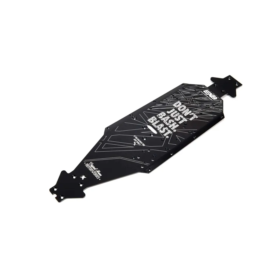 arrma-aluminium-chassis-cnc-7075-t6-lwb-schwarz-exb-ara320570 image 1