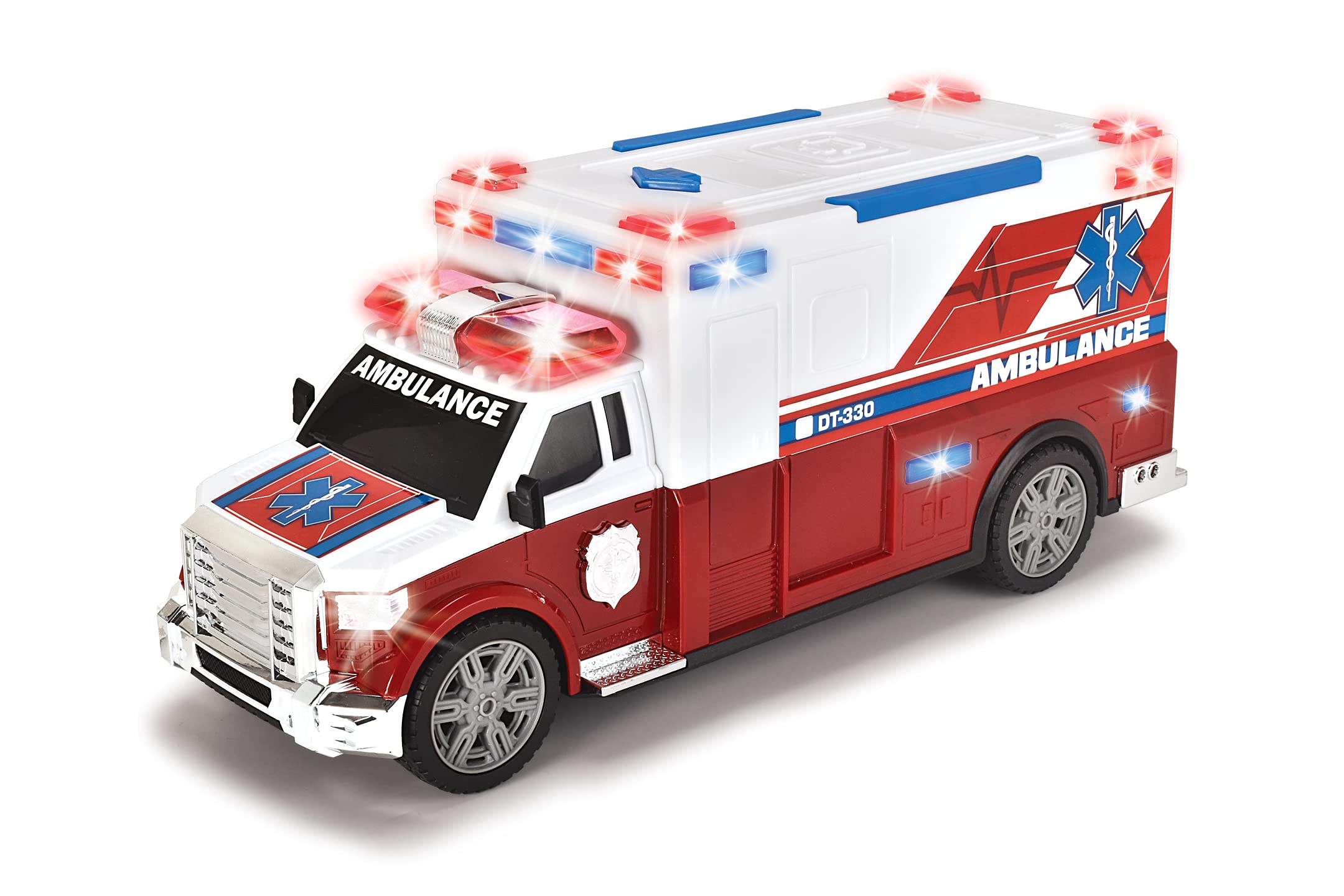 dickie-toys-krankenwagen-ambulanz-33-cm-mit-licht-sound image 1