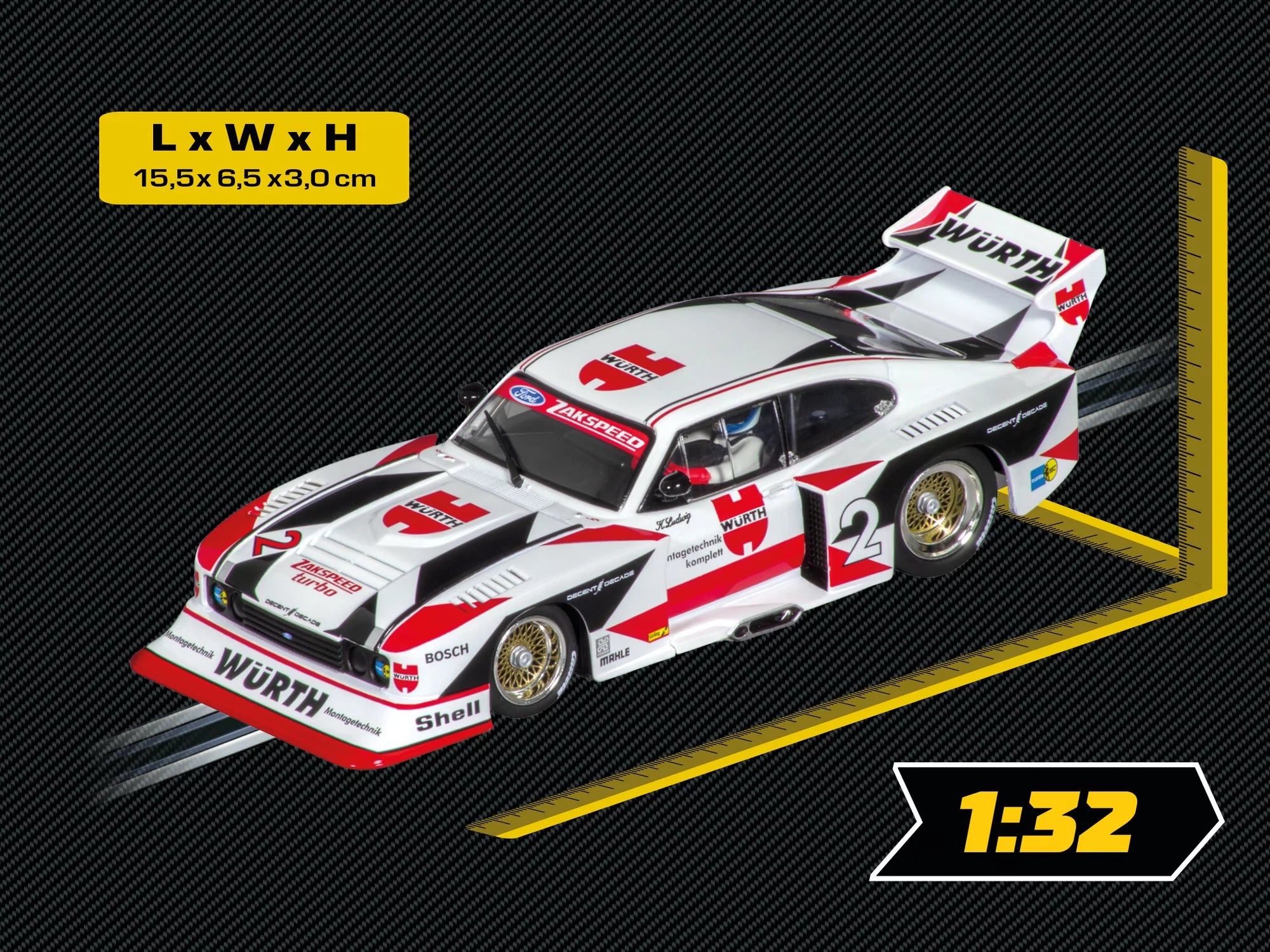 carrera-evolution-ford-capri-zakspeed-turbo-w-rth-no-2-1-32 image 2