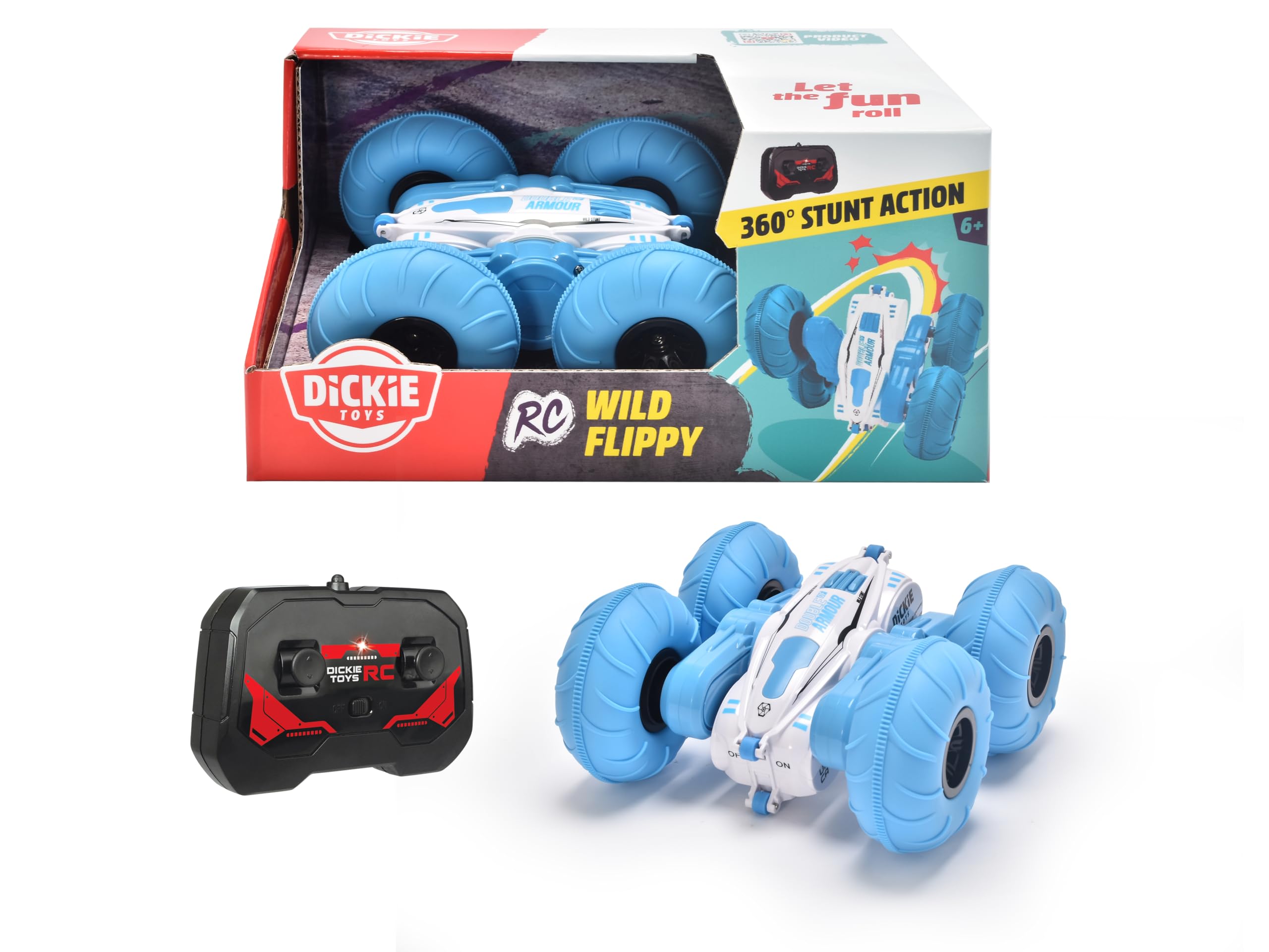 dickie-toys-rc-wild-flippy-blau-stunt-auto-bis-8-km-h image 1