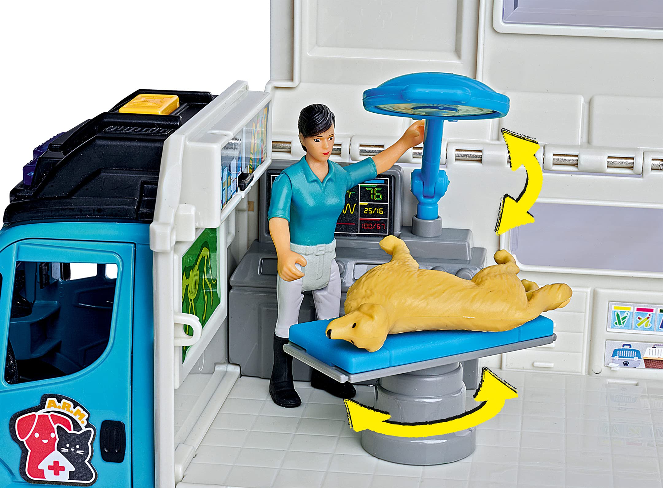 dickie-toys-animal-rescue-tierarzt-fahrzeug-iveco-lkw-spielzeugauto image 2