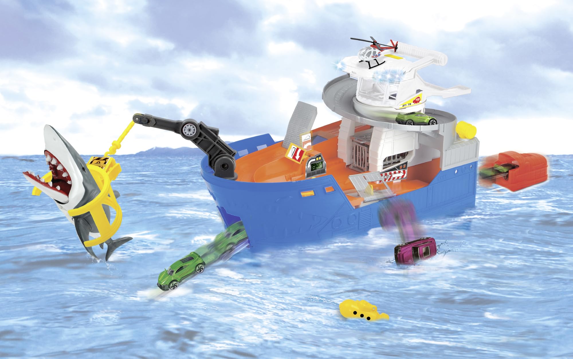 dickie-toys-shark-attack-spielzeugboot-spielset-41-cm image 5