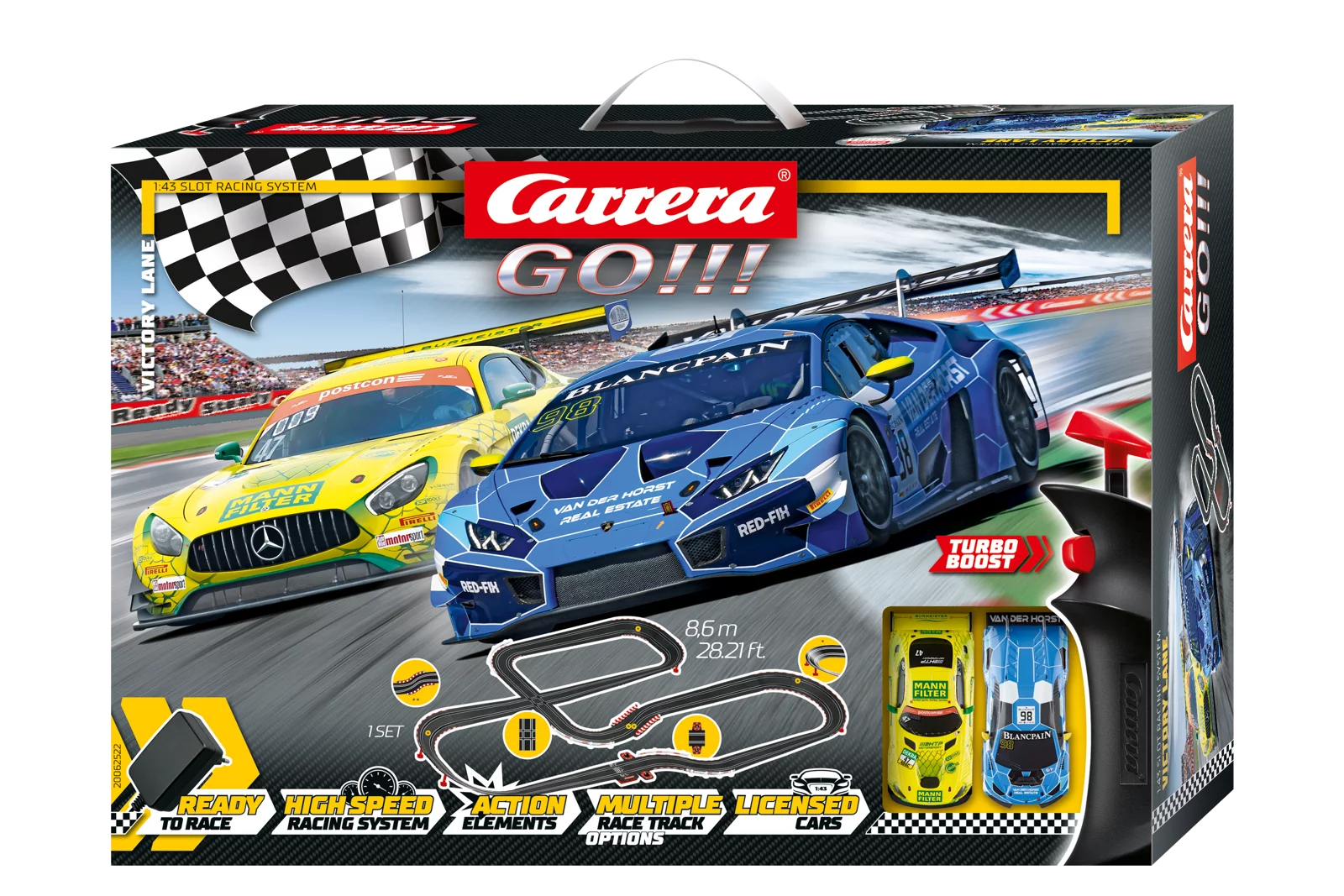 carrera-rc-go-victory-lane-8-6m-rennbahn-set-lamborghini-vs-mercedes-amg image 1