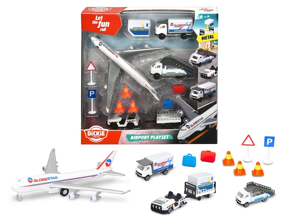 dickie-toys-flughafen-airport-spielzeugset-13-teilig image 1