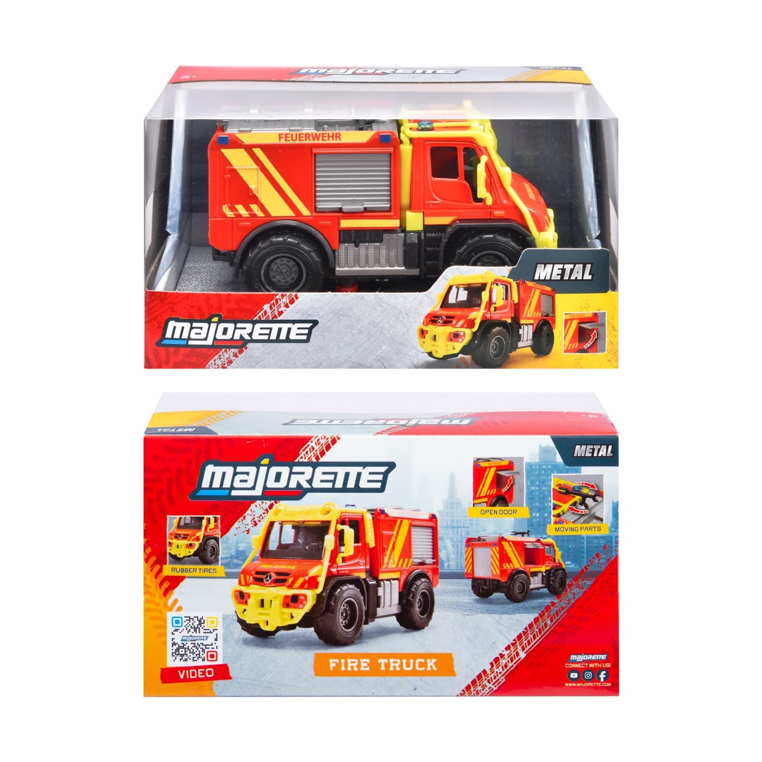 majorette-mercedes-benz-unimog-u530-fire-truck-15-cm-metall image 7