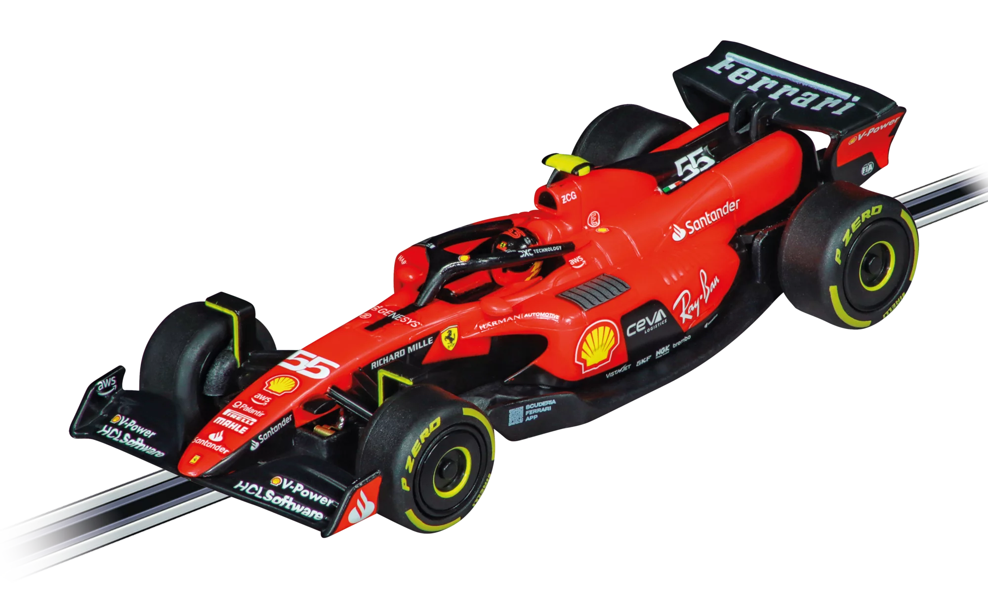 carrera-rc-go-ferrari-sf-23-c-sainz-no-55-slotcar image 1