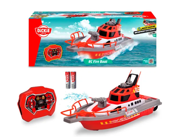 dickie-toys-feuerwehrboot-rc-boot-mit-wasserspritzfunktion image 1