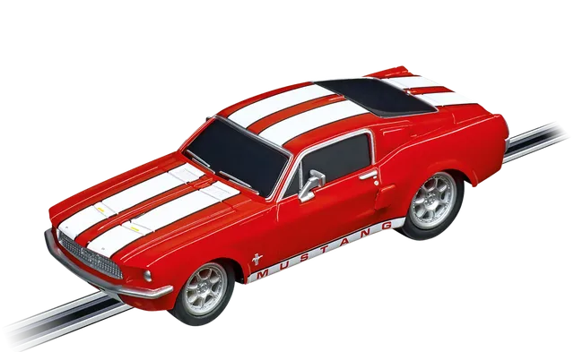 carrera-rc-ford-mustang-67-racing-red-slotcar-ponycar-klassiker image 1