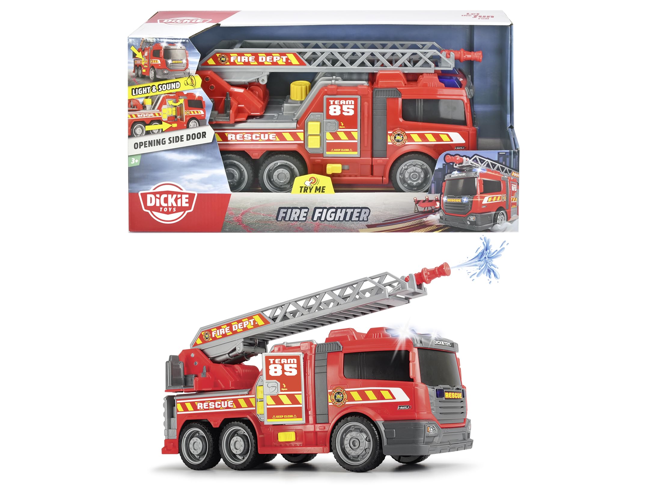 dickie-toys-fire-fighter-feuerwehrauto-mit-wasserspritze-36-cm image 7