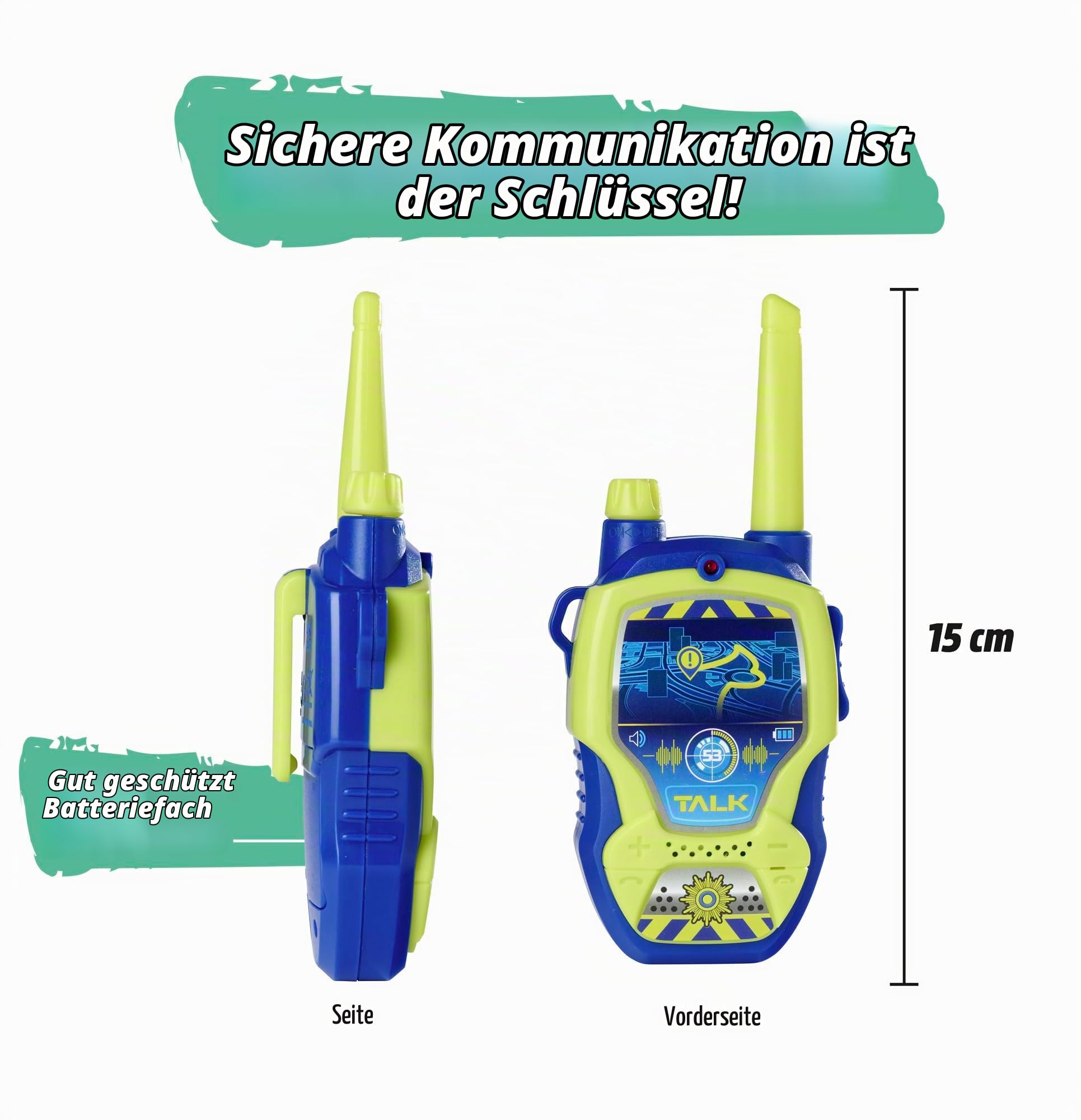 dickie-toys-walkie-talkie-polizei-set-2-funkger-te-100-m-blau-gelb image 3