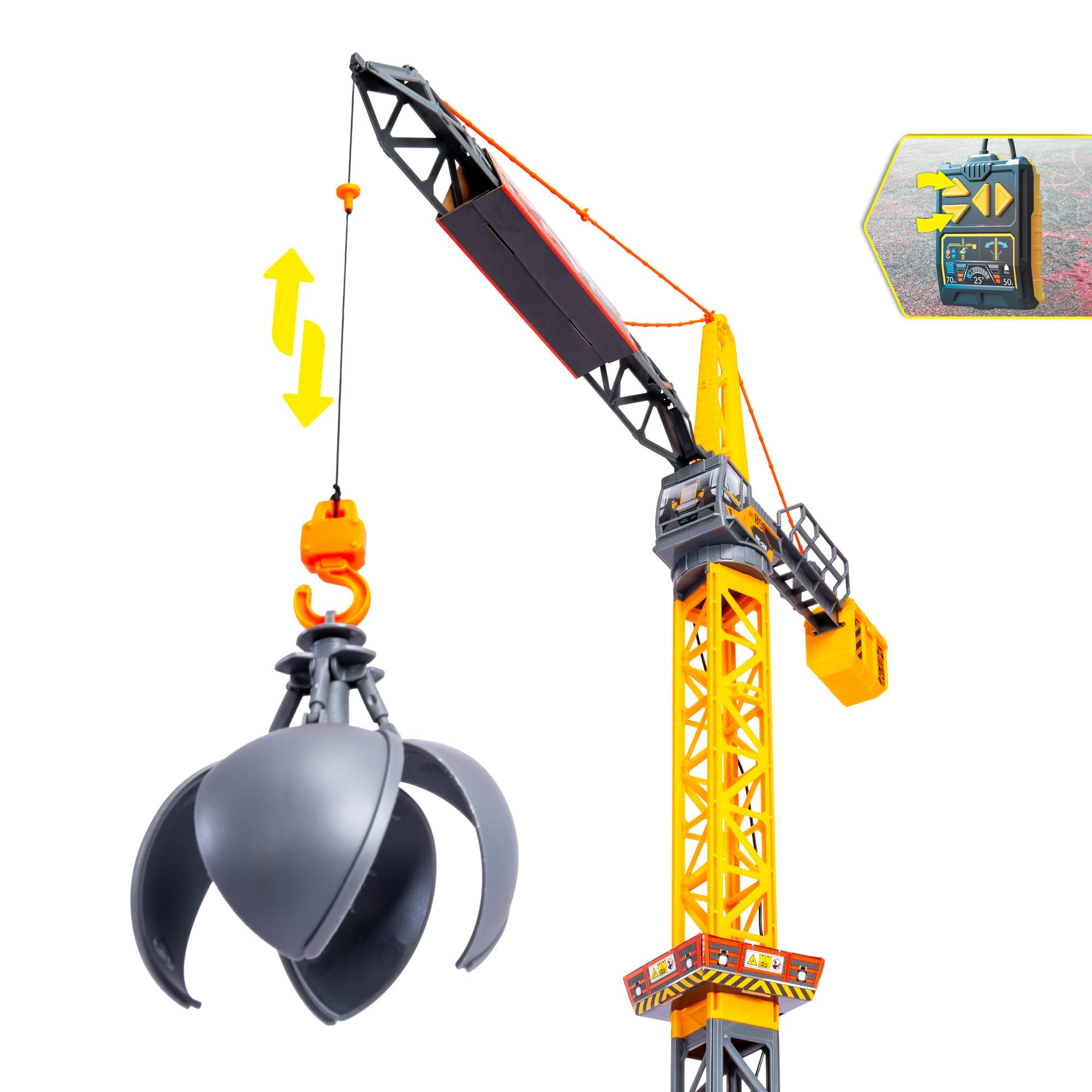 dickie-toys-mighty-crane-kran-110-cm-mit-kabel-fernbedienung image 2