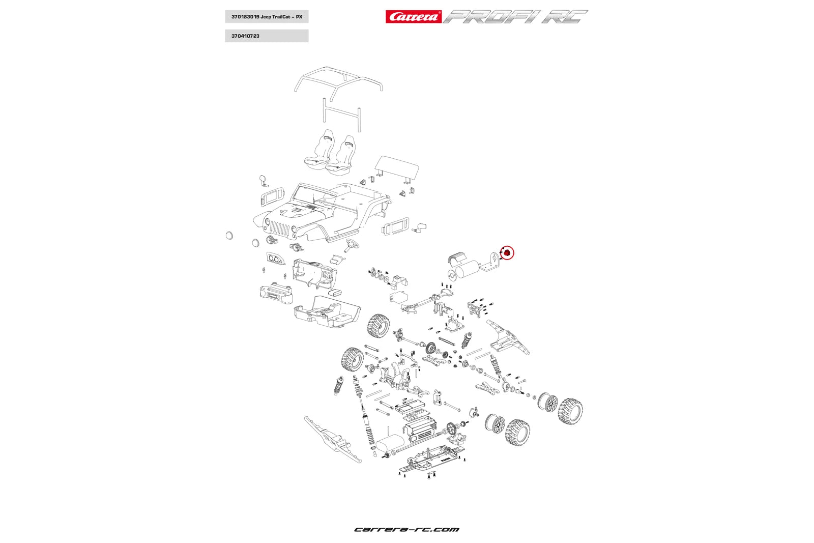 carrera-rc-hauptzahnrad-ritzel-profi-rc-ersatzteil image 1