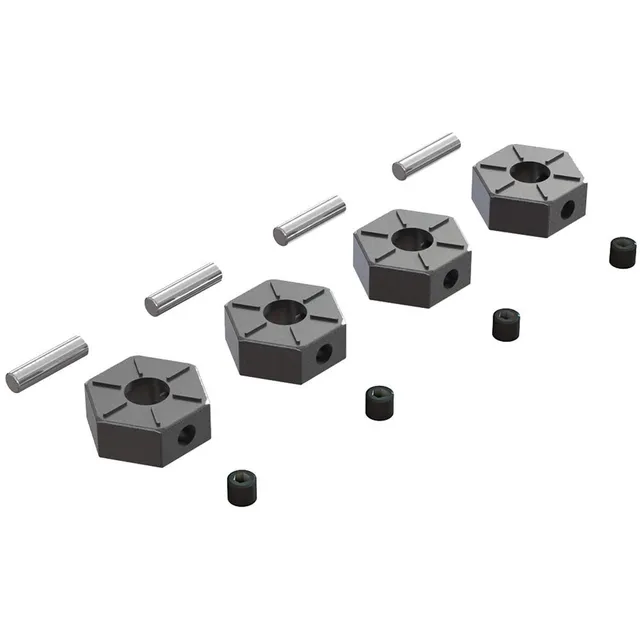 arrma-12-mm-rad-sechskant-metall-schwarz-4-st-ck image 1