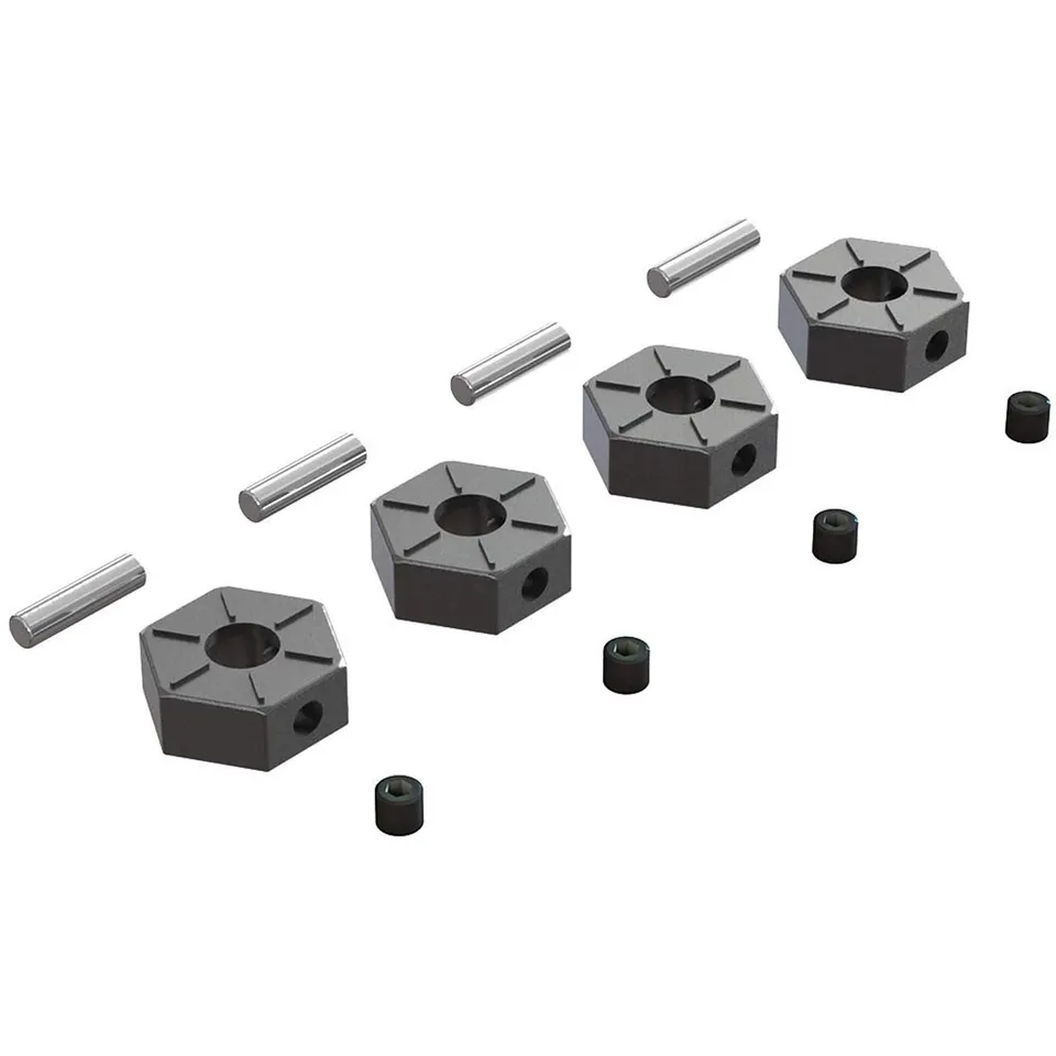 arrma-12-mm-rad-sechskant-metall-schwarz-4-st-ck image 1
