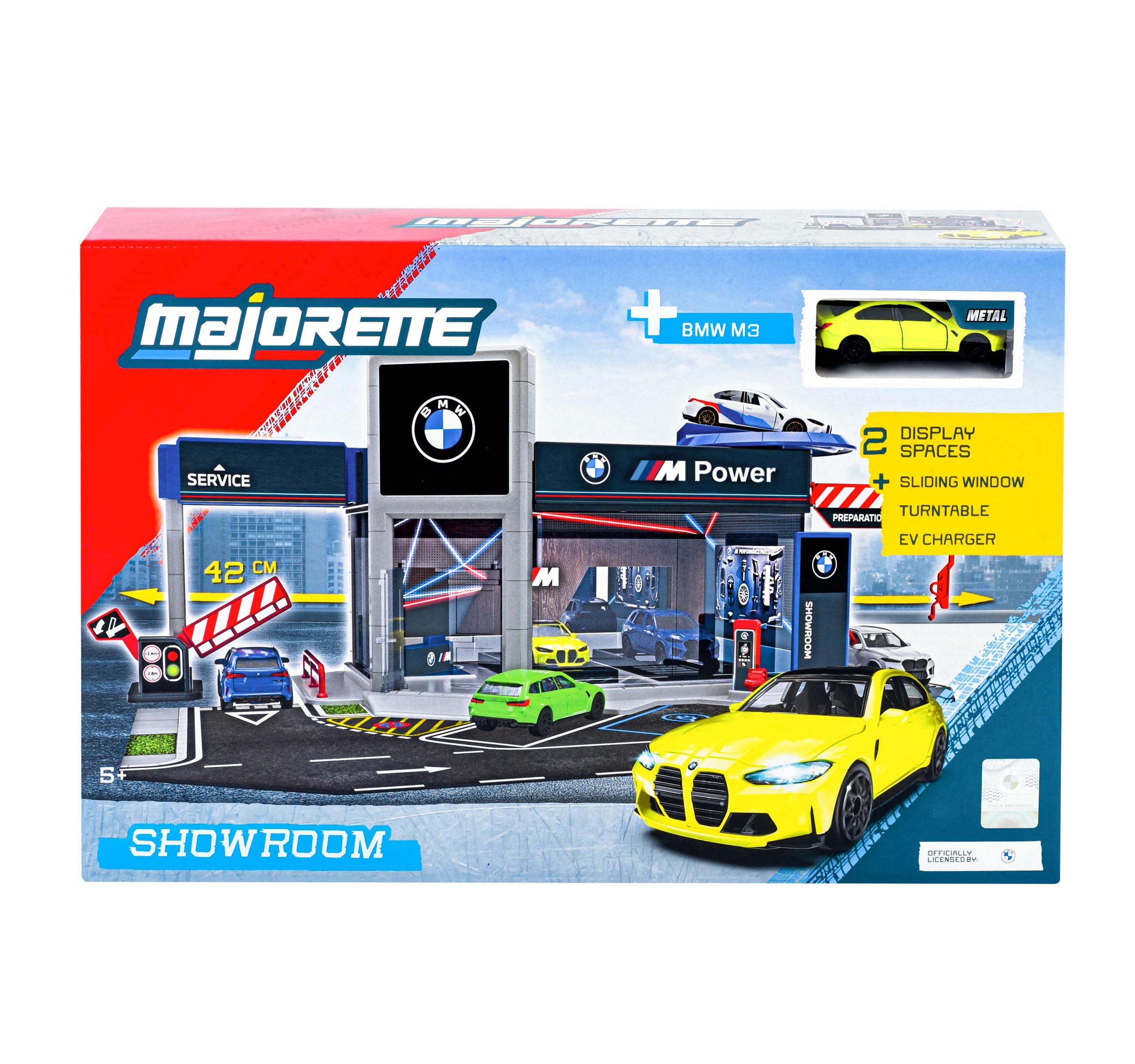 majorette-bmw-showroom-spielgarage-mit-bmw-m3-metallauto image 5