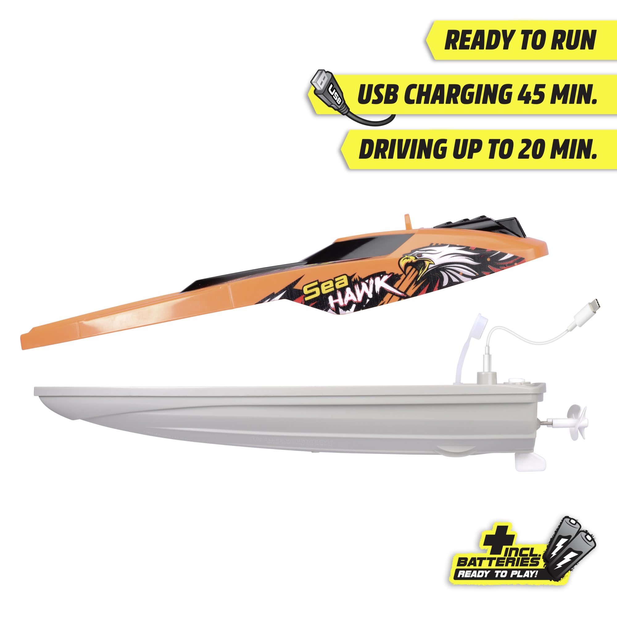 dickie-toys-rc-boot-sea-hawk-33-cm-2-4-ghz-mit-turbo-boost-4-km-h image 3