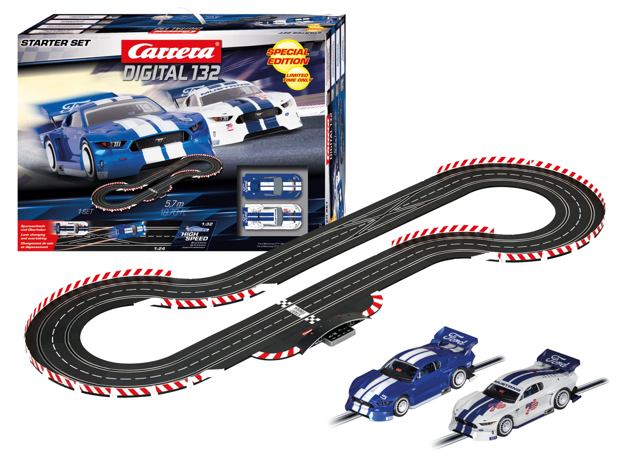 carrera-digital-132-starter-set-ford-mustang-gty-no-5-no-76-5-7-m-strecke image 2