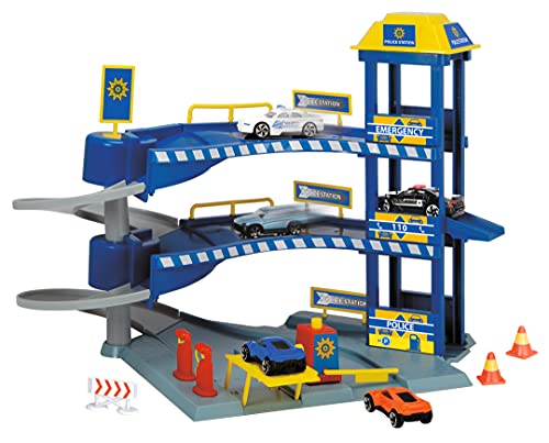 dickie-toys-rettungsstation-polizei-und-feuerwehr-garage-31x41x31-cm image 5