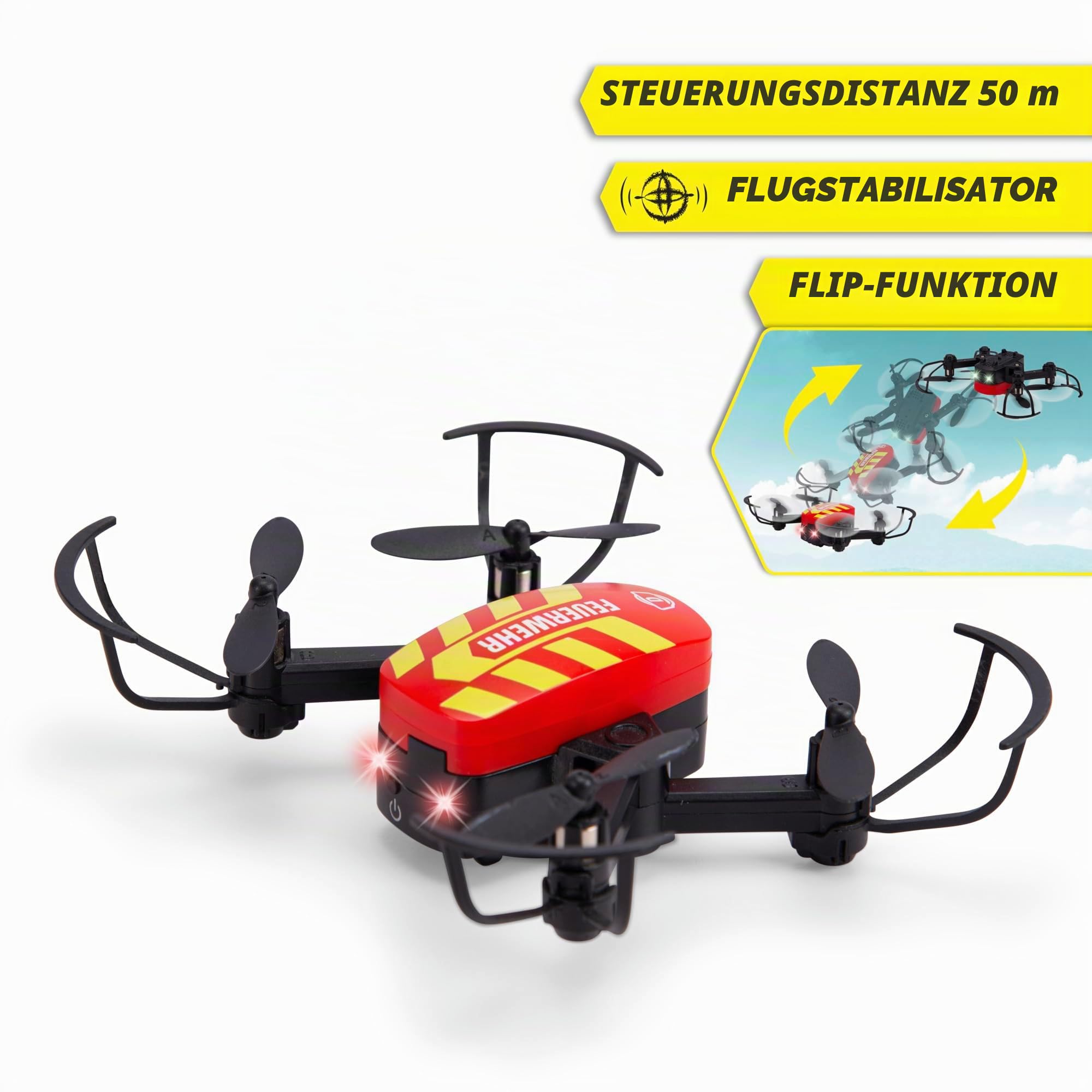 dickie-toys-rc-fire-drone-12-cm-feuerwehr-drohne-mit-fernbedienung image 2
