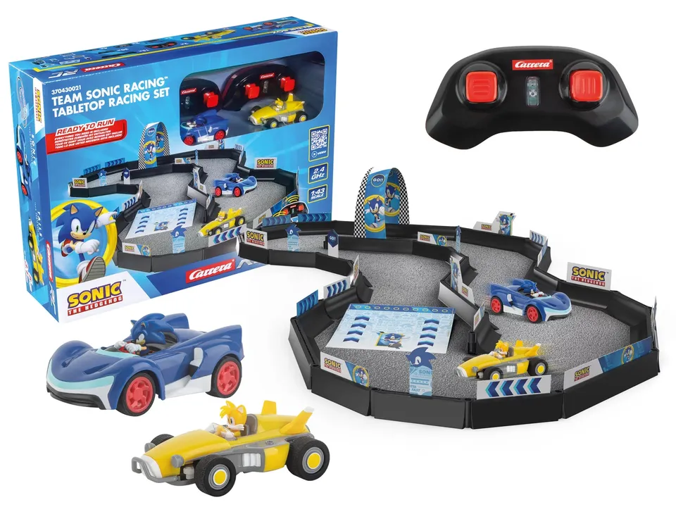 carrera-rc-team-sonic-racing-tabletop-racing-set-1-43 image 1