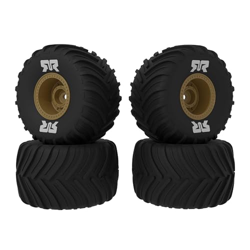 arrma-grom-dboots-chevron-mt-reifenset-ara-2586-bronze-verklebt image 2