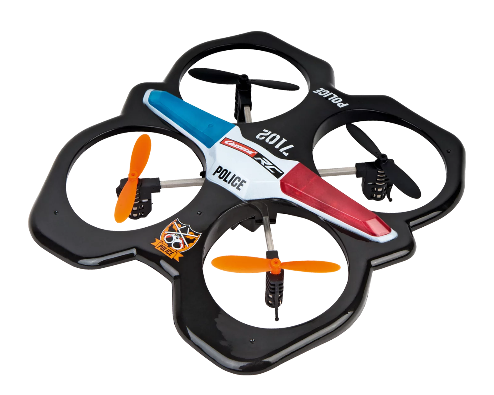 carrera-rc-2-4ghz-quadcopter-police-rc-drohne-18cm image 1