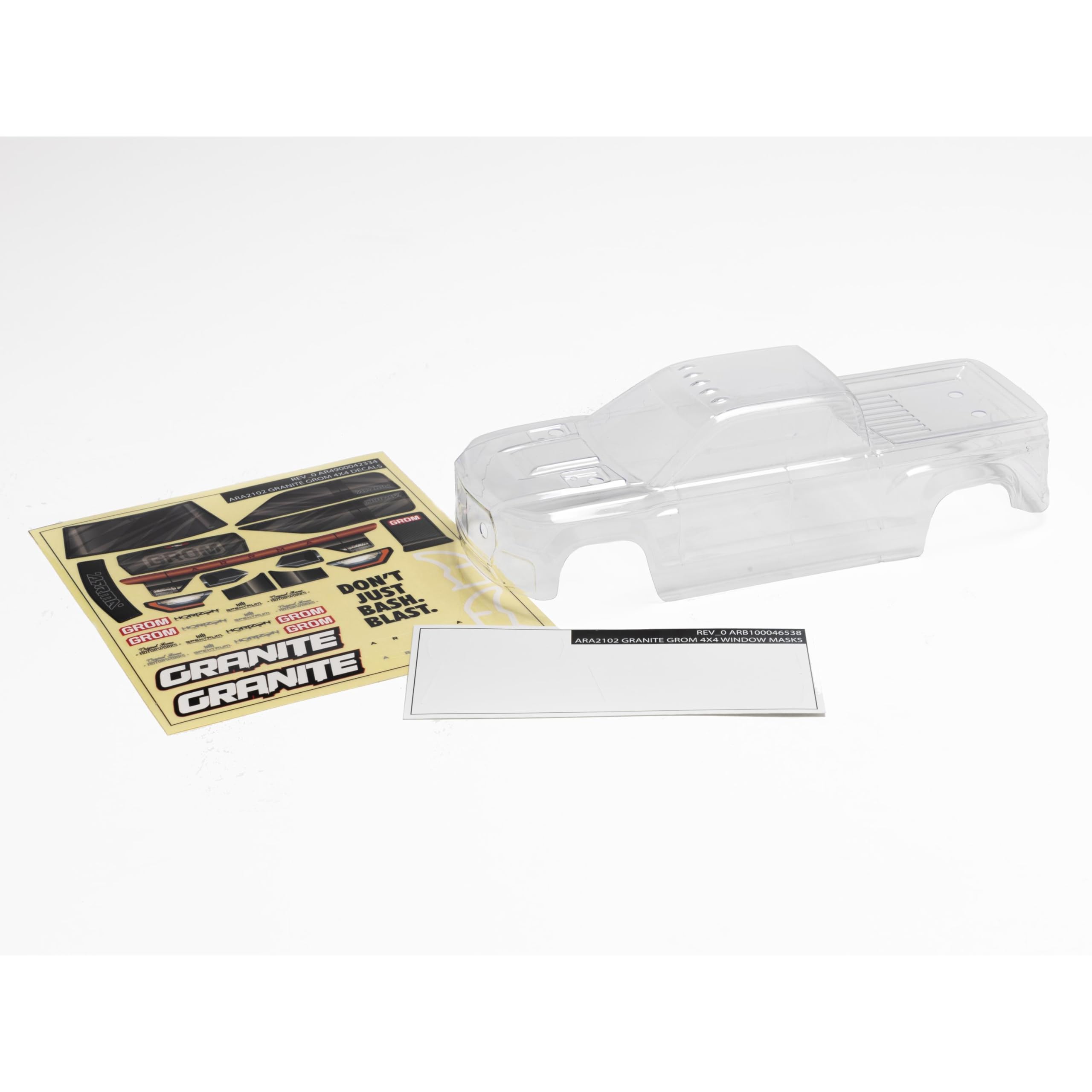 arrma-granite-grom-karosserie-transparent-ara412004 image 1
