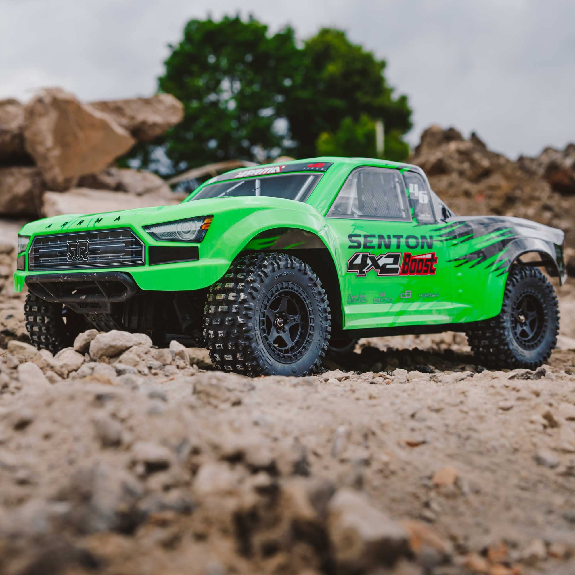 arrma-1-10-senton-4x2-boost-mega-550-brushed-short-course-truck-rtr-gr-n image 3