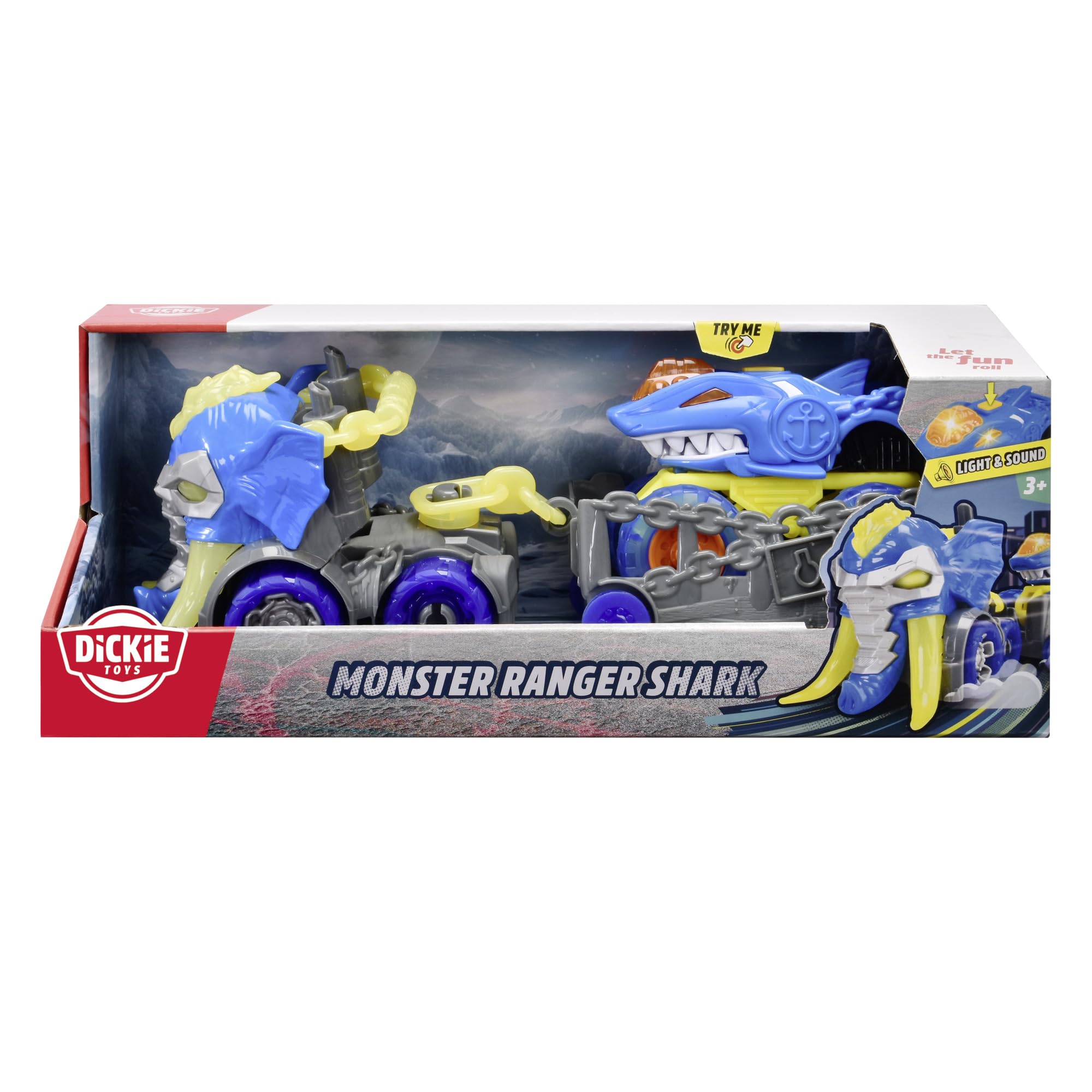 dickie-toys-monster-ranger-shark-truck-set-32-cm-mit-anh-nger image 7